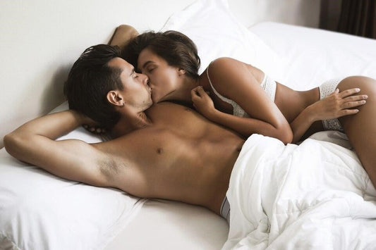 couples intimating with best oil for long-lasting in bed